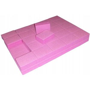 HLD Polijstblokjes Roze 120/120 - 1000 Stuks