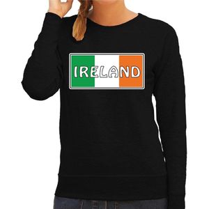 Ierland / Ireland landen sweater zwart dames -  Ierland landen sweater / kleding - EK / WK / Olympische spelen outfit XXL