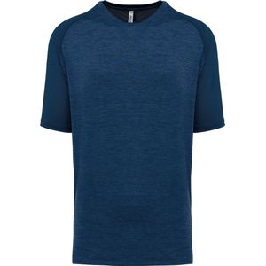 PROACT® Tweekleurig padel-T-shirt met raglanmouwen voor heren PA4030 - Sporty Navy / Marl Sporty Navy - 3XL
