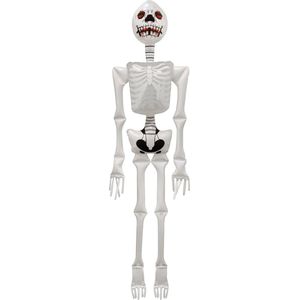 Opblaasbaar skelet - Halloween - zwart/wit - 183 cm