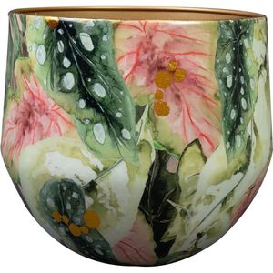 Ter Steege Bloempot ""Monstera Mystery"" Metaal Multicolour D 28 cm H 25 cm