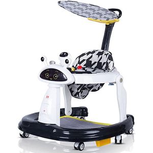 Baby Jumper Speelgoed - Kinderspeelgoed 1 & 2 Jaar - Loopwagen - Walker - Bouncer - Zwart