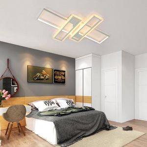 Delaveek-Rechthoekige LED Aluminium Plafondlamp - Wit -54W - Traploos dimbaar -Met afstandsbediening