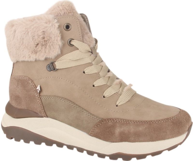 Rieker - W2571 - Sneaker High - Beige - Echt Leer - Thermo-Foil Binnenzool