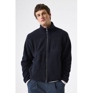 GARCIA - Effen Vest - Blauw - Lange Mouw