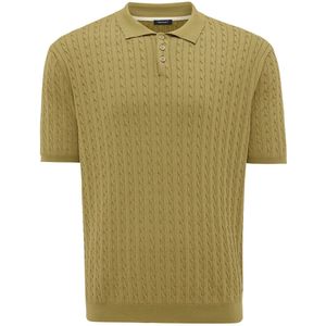 TRESANTI | EEFRON | Gebreide polo met smalle kabel | Bright groen | Size S