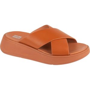 FitFlop F-Mode Flatform FW5-592, Vrouwen, Bruin, Slippers, maat: 37,5