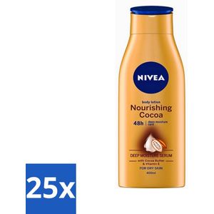 Nivea - Bodymilk Cacao - Voedt & Verwent De Huid - 400 ml - Bulkverpakking - 25 stuks