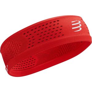 Compressport | Thin Headband On/Off 2.0 | Unisex Hoofdband | Core Red/White | One size -