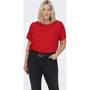 ONLY CARMAKOMA - CARVICA LIFE SS TOP WVN NOOS - Dames - Blouses