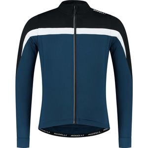 Rogelli Course Fietsshirt Heren - Wielershirt met Lange Mouwen - 10°-20° C - Zwart, Rood, Wit - Maat L