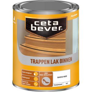 Cetabever - Trappenlak Transparant Mat - Oeverblauw - 750 ML