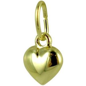 Silventi 9NBSAM-G210084 Gouden Hanger - Dames - Hartje - Bol - 7 x 6 mm - Bedel - 14 Karaat - Goud