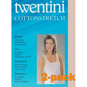 Twentini dames hemden Ankie - 2-pack - maat XXL - huid