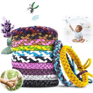 Anti Muggen Armband - 12 Stuks - Anti-Muggenarmband - Anti Muggen - Muggen Bescherming - Anti Mug - Muggenwerende - Citronella Muggenbandjes & Muggenstickers voor Volwassenen & Kind - Geen Stickers, Tabletten, lampen, Stekker, Deet & Spray