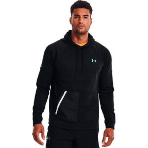 UNDER ARMOUR Rush Warm-Up Capuchon Mannen Black / Black - Maat XXL