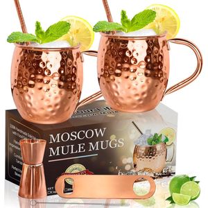 Moscow Mule Bekers - Moscow Mule Beker - Moscow Mule - Moskow Mule Bekers - Cocktailglas - Cocktailglazen