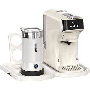 Ariqo Koffiemachine - Koffiezetapparaat - Incl. Melkopschuimer - Capsules - 6-in-1 - Espresso Machine - Warm en Koud - Beige