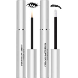 NAXSIR 2-in-1 Wimper- & Wenkbrauwversterker | Verzorging, Lengte, Krul & Dikkere Wenkbrauwen | Snelle Werking | Natuurlijk Effect