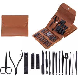 16 Delig Manicure Set  met Gezichtsmasker- Nagelset -Nagelvijl - Nagelknipper- Nagelschaar - Pincet- Manicureset  met Luxe Etui voor Nagel