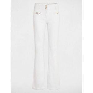 Bootcut jeans met ornamenten 242-Poleni ivoor