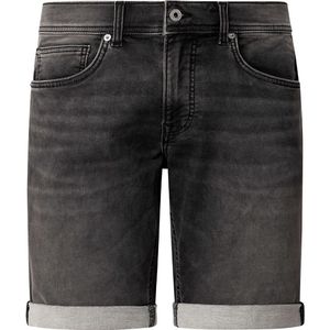 Jeans - Slim Short - Antracietgrijs - Gebreide Stof - Duurzaam Katoen