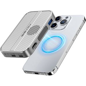 ACASIS 10Gbps Magnetic M.2 NVMe SSD Enclosure & USB C Docking Station with Cooling Fan for iPhone 16 15 Pro/Pro Max/Plus