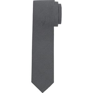 OLYMP smalle stropdas - grijs dessin - Maat: One size
