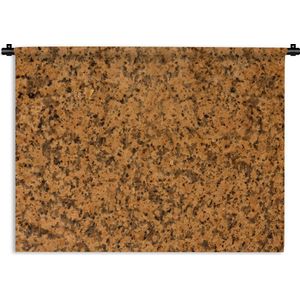 Wandkleed - Wanddoek - Graniet - Steen - Oranje - 120x90 cm - Wandtapijt