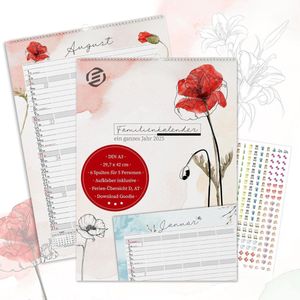 Equivera Famillieplanner 2025 - Familyplanner 2025 - Gezinsplanner - Kalender - Weekplanner - Weekoverzicht - tot 18 Maanden