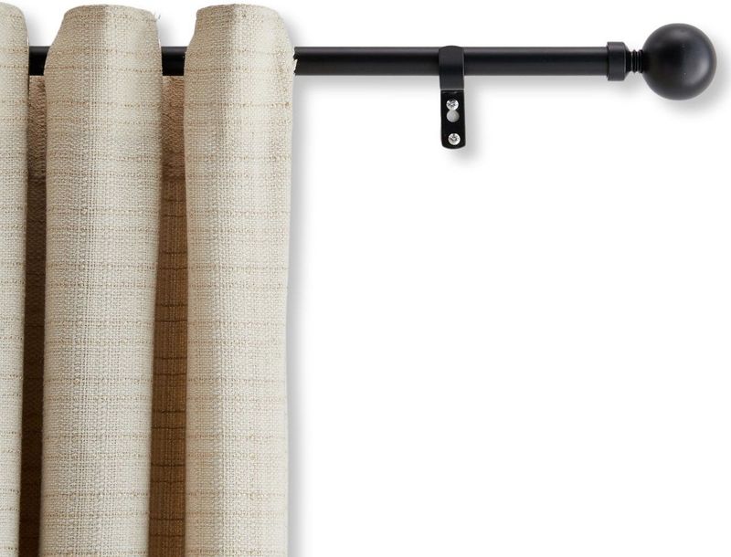ACAZA Gordijnroede - Gordijnrails 3 meter - Gordijnroede uitschuifbaar - Gordijnstang 240-360 cm - Zwart