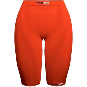 Knapman Ladies Zoned Compression Short 45% Oranje | Compressiebroek (Liesbroek) voor Dames | Maat XS