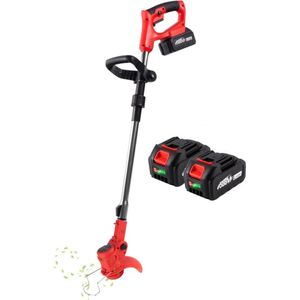 Happyment Onkruidborstel - Bosmaaier - Kantenmaaier - Grastrimmer - Electrisch - Onkruidborstel Machine - 2 Accu's