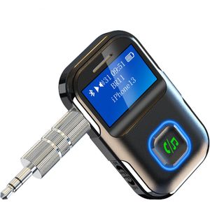 Bluetooth 5.3 Auto-audio-ontvangeradapter Draagbare muziek-MP3-speler met scherm