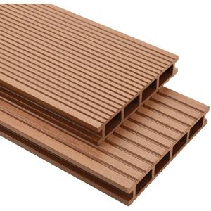 vidaXL HKC Terrasplanken Set 40m² - Bruin Terrasplanken - Houten Vloeren - Tuinplanken - Hkc - Veranda