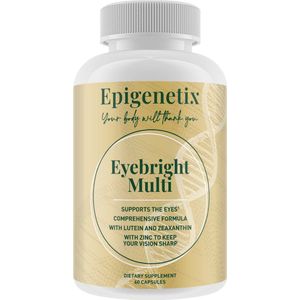 Epigenetix - Eyebright Multi - 60 premium capsules - Bescherming tegen blauw licht, scherper zicht, voor vermindering van droge ogen & irritatie