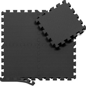 Synx Tools Fitness Puzzelmat - Fitnessmat - Sportvloer - Vloertegels - Vloerbeschermers - Sportmat met Antislip - FOAM Mat 60x60 CM 4 DLG