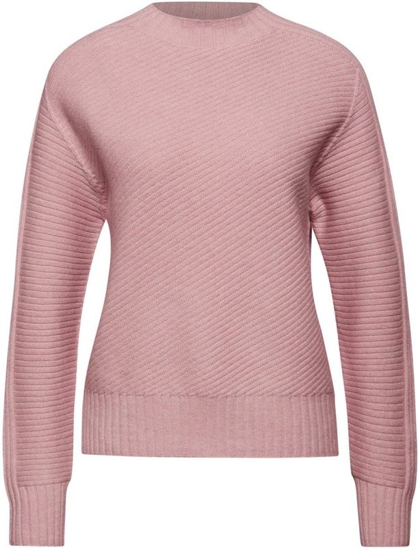 Street One Dames Trui met structuur in Roze, in size: 34