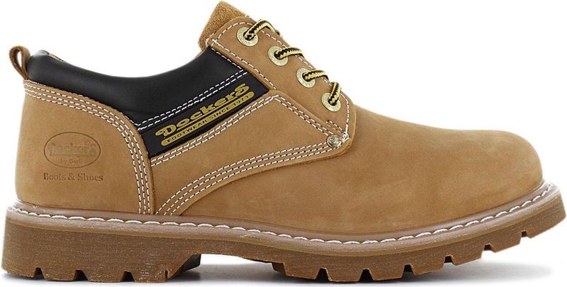 Dockers - Darmstadt - Veterschoen - Geel/Zwart - Gevoerd