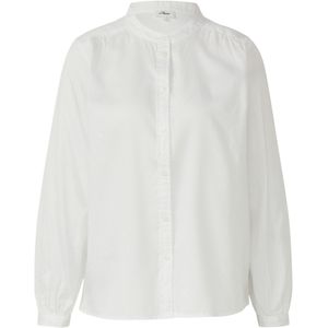 s.Oliver - Blouse - Wit - Klassieke Blouse - Lange Mouw