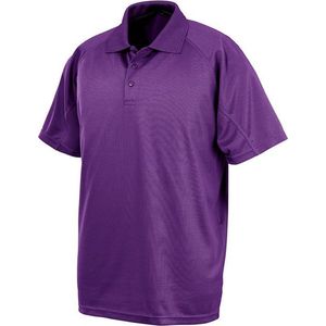 Spiro Impact Mens Performance Aircool Polo T-Shirt (Paars)