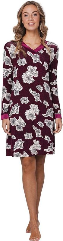 Pastunette Premium - Burgundy Dream - Nachthemd - Donkerrood - Ecovero Viscose