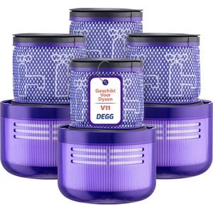 DEGG - Hepa Filter Geschikt voor Dyson V11 & V15 - Wasbaar - Vervangt Dyson V11 & V15 Filter - Onderdelen - Duurzaam - Premium Kwaliteit - 4 STUK(S)