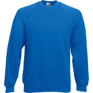 Fruit Of The Loom Unisex Raglan Mouwen Belcoro® Sweatshirt (Royaal Blauw)
