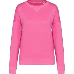 Biologische oversized damessweater 'Tencel' lange mouwen Candy Rose - S