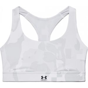 Under Armour Isochill Team Sport Bh- Middel Ondersteuning - Camouflage - Wit/ Grijs - Maat XS