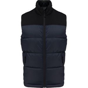 Kariban Tweekleurige gewatteerde bodywarmer uniseks K6162 - Navy / Black - 4XL