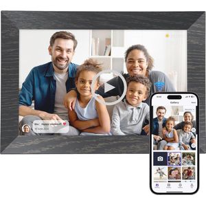 Digitale fotolijst 10,1 inch met WiFi en 1280 x 800 HD touchscreen - Ideaal cadeau met 32 GB opslag en automatische rotatie