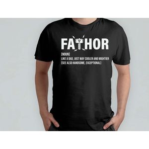 Fathor - T Shirt - cadeau - gift - vader - dad - beste vader ter wereld - verjaardag - unisex - vaderdag - best dad in the world - father - liefde - cute