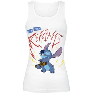 Lilo & Stitch Riffing Dames Top - wit - XL